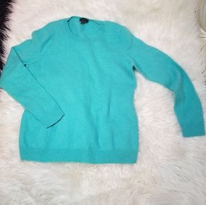ᴛᴀʟʙᴏᴛs turquoise 100% cashmere sweater